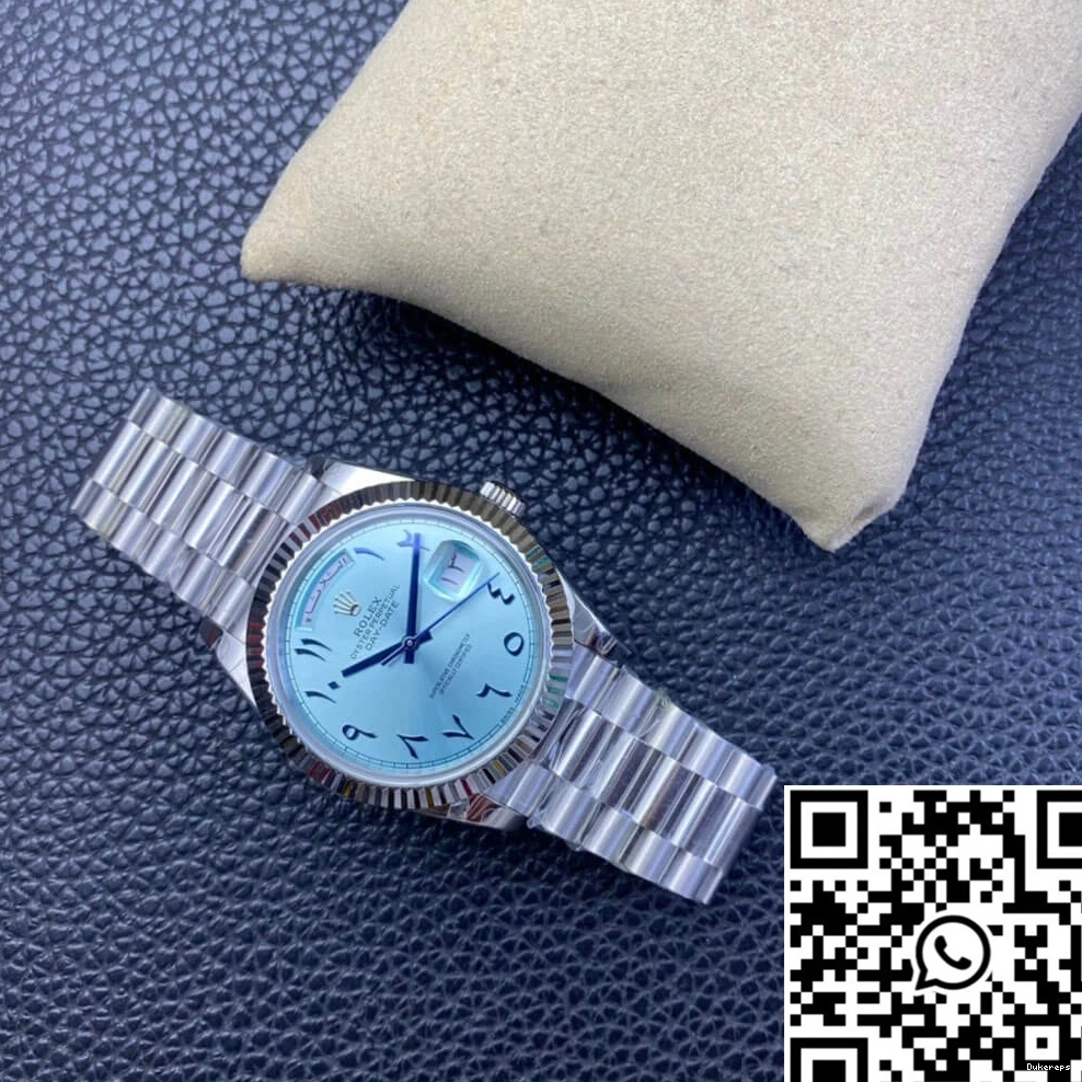 Ice Dial Rolex Factory Blue BP East Middle Date Day Customization 0128